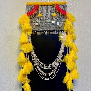 Hmong Yellow Tassel Hat